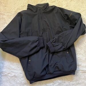 Footjoy Mens Size M Reversible Black Jacket Embroidery